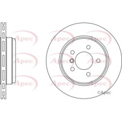 Brake Disc APEC DSK2245 OE Ref 34216772085