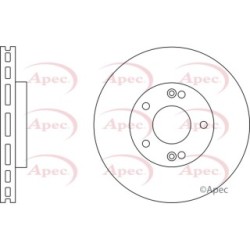 Brake Disc APEC DSK2251 OE Ref 517121F000