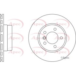 Brake Disc APEC DSK2256 OE Ref 34116764021