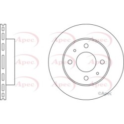 Brake Disc APEC DSK226 OE Ref 402060M602