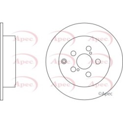 Brake Disc APEC DSK2262 OE Ref 4243105030