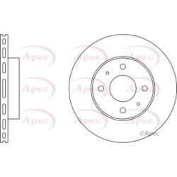 Brake Disc APEC DSK227 OE Ref 402060M802