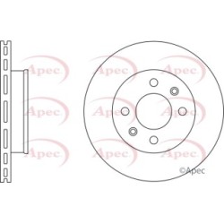 Brake Disc APEC DSK2271 OE Ref 517121C100