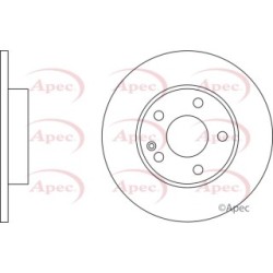 Brake Disc APEC DSK2276 OE Ref 1694210012