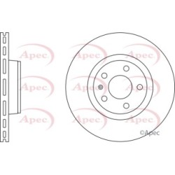 Brake Disc APEC DSK2278 OE Ref 4F0615301D