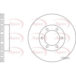 Brake Disc APEC DSK2280 OE Ref 4351260151