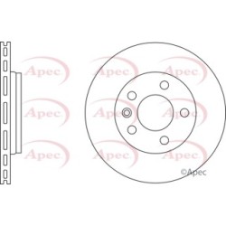 Brake Disc APEC DSK2282 OE Ref 7H0615601B