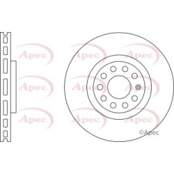 Brake Disc APEC DSK2285 OE Ref 8D0615301K