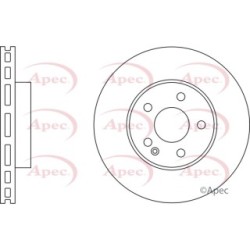 Brake Disc APEC DSK2289 OE Ref 6394210012