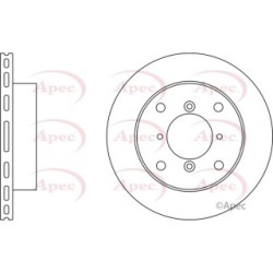 Brake Disc APEC DSK229 OE Ref 5531160B30