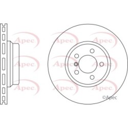 Brake Disc APEC DSK2291 OE Ref 34116750267