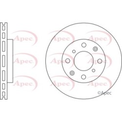 Brake Disc APEC DSK2292 OE Ref 45251SAAG00