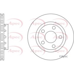 Brake Disc APEC DSK2293 OE Ref 4D0615601B
