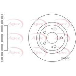 Brake Disc APEC DSK2297 OE Ref 424959