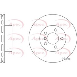 Brake Disc APEC DSK2299 OE Ref 34116750265
