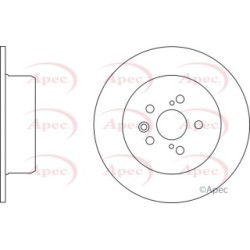 Brake Disc APEC DSK2305 OE Ref 4243120430