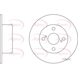 Brake Disc APEC DSK2306 OE Ref 4243112190
