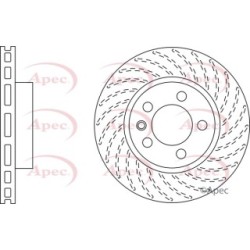 Brake Disc APEC DSK2309 OE Ref 95535140140