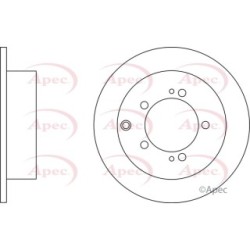 Brake Disc APEC DSK2317 OE Ref MB928716