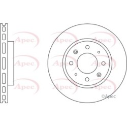 Brake Disc APEC DSK2319 OE Ref 517152F100