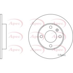 Brake Disc APEC DSK232 OE Ref 6N0615301