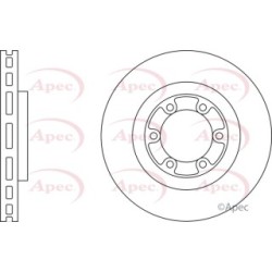 Brake Disc APEC DSK2321 OE Ref 51712H1000