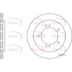 Brake Disc APEC DSK2322 OE Ref MDC1847
