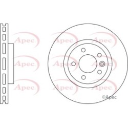 Brake Disc APEC DSK2323 OE Ref 7H0615301F