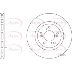 Brake Disc APEC DSK2329 OE Ref 45251S1AE20