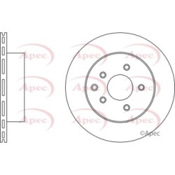 Brake Disc APEC DSK2330 OE Ref 432064BA0A