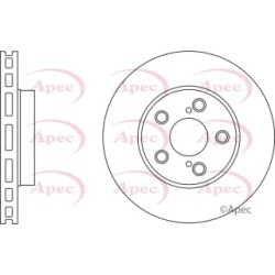 Brake Disc APEC DSK2334 OE Ref 4351220480