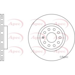 Brake Disc APEC DSK2338 OE Ref 5C0615301B