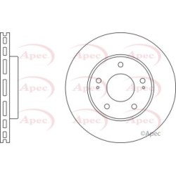 Brake Disc APEC DSK2342 OE Ref MR449818