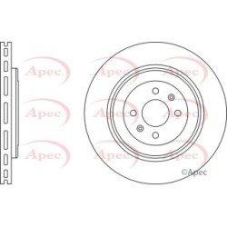 Brake Disc APEC DSK2343 OE Ref SDB000230