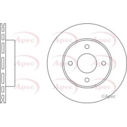 Brake Disc APEC DSK2348 OE Ref 4020672B00