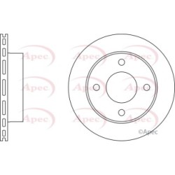Brake Disc APEC DSK235 OE Ref 4020627B01