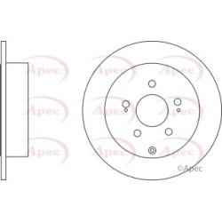 Brake Disc APEC DSK2353 OE Ref MR955407