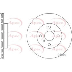 Brake Disc APEC DSK2362 OE Ref 435120D050