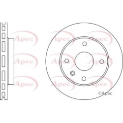 Brake Disc APEC DSK2364 OE Ref 96328338