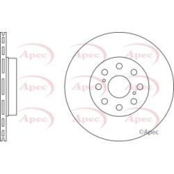 Brake Disc APEC DSK2365 OE Ref 4243117080