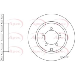Brake Disc APEC DSK2369 OE Ref MR493994
