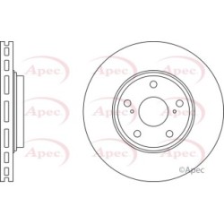 Brake Disc APEC DSK2370 OE Ref 4351248050