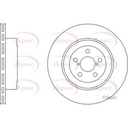 Brake Disc APEC DSK2372 OE Ref 26700FE000