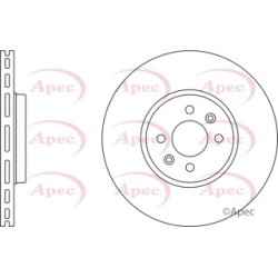 Brake Disc APEC DSK2377 OE Ref 7701207897