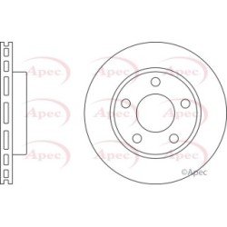 Brake Disc APEC DSK2380 OE Ref 8D0615601D