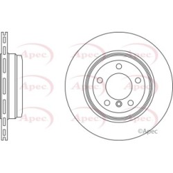 Brake Disc APEC DSK2383 OE Ref 34211166129