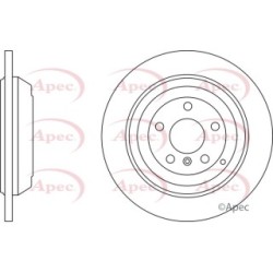 Brake Disc APEC DSK2386 OE Ref 1644231212