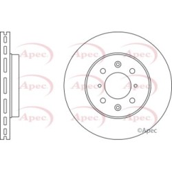 Brake Disc APEC DSK2387 OE Ref 45251S6FE10