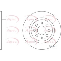 Brake Disc APEC DSK2395 OE Ref 55700593