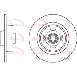 Brake Disc APEC DSK2398 OE Ref 8200209774